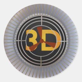 Adesivo Motor 3D.