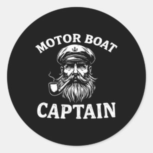 Adesivo Motor Boat Capitão Tee Funny Barco Outfit