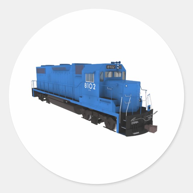 Adesivo Motor do comboio azul: (Frente)