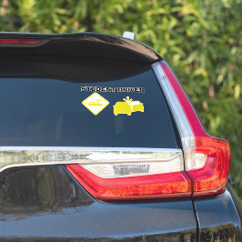 ADESIVO MOTORISTA DE ESTUDANTES - AMARELO DE CRASH