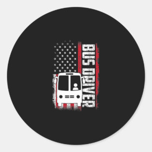 Adesivo motorista de ônibus bandeira americana citações en