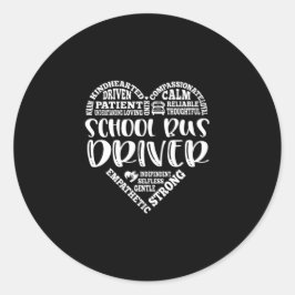 Adesivo motorista de ônibus escolar, motorista de ônibus e