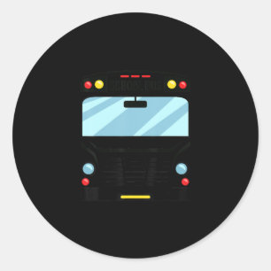Adesivo Motorista de ônibus escolar Simples Crianças de Fi