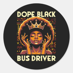 Adesivo Motorista de Ônibus Negro Drogado Afro Americano M