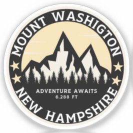 Adesivo Mount Washington Mountain Souvenir Mount Washingto