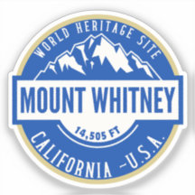 Mount Whitney California Mountain Logo