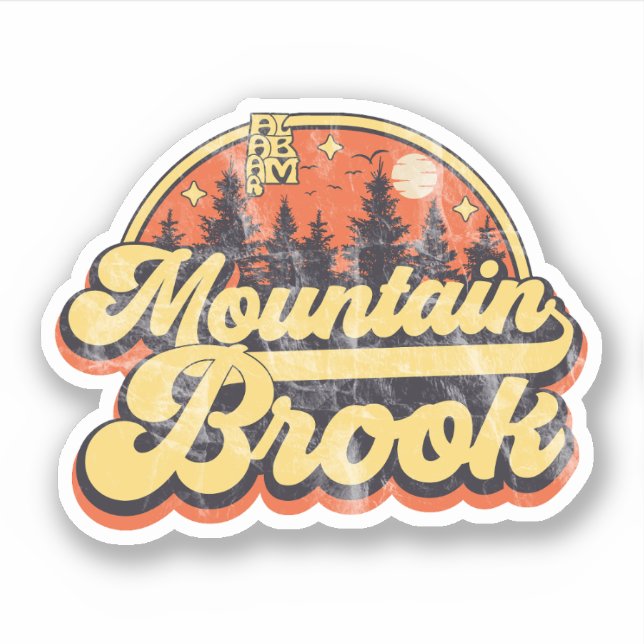 Adesivo Mountain Brook, Alabama (Frente)