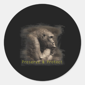 Adesivo Mountain Gorilla Environmental Protection Conserva