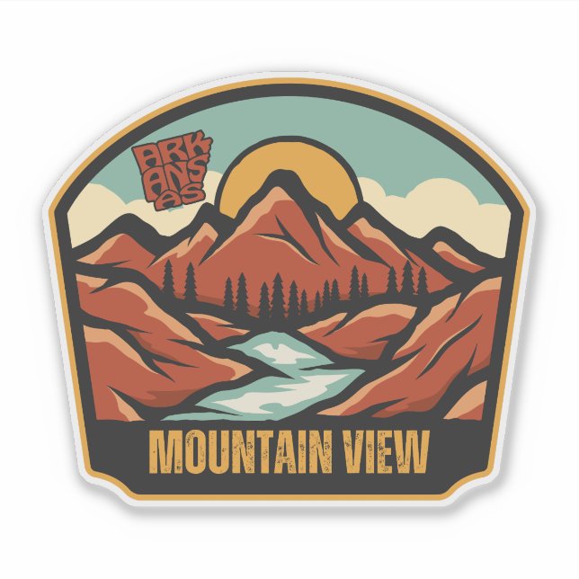 Adesivo Mountain View, Arkansas  (Frente)