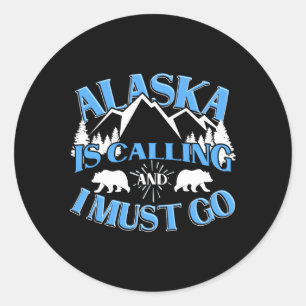 Adesivo Mountain Wild Bear Alaska Está Ligando E Eu Precis