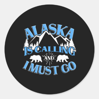 Adesivo Mountain Wild Bear Alaska Está Ligando E Eu Precis