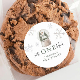 Adesivo Mountain Winter Onederland primeiro aniversario Pa