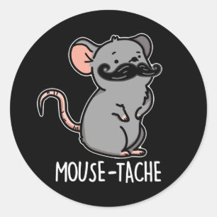 Adesivo Mouse Engraçado Engraçado Pun Dark BG