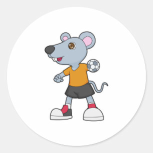 Adesivo Mouse Handball Player Handball