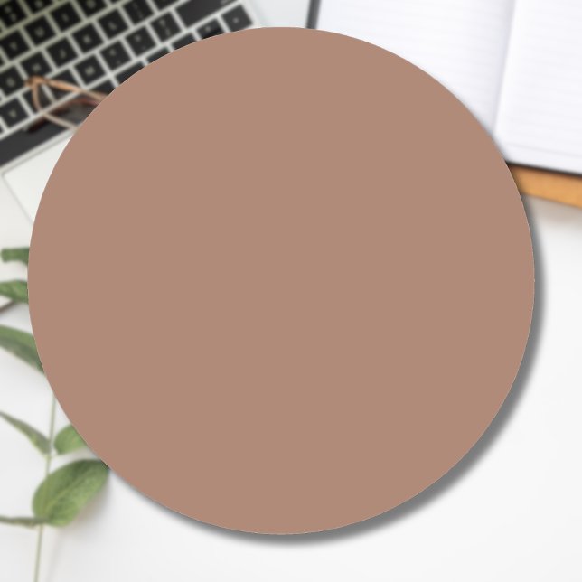 Adesivo Mousse de Mocha Tendência Elegante Cor Sólida  (Criador carregado)