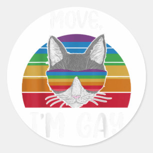 Adesivo Mover, eu sou gay LGBT Orgulho gay