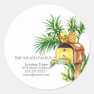 Adesivo Movi-me, Mailbox Pineapple, novo endereço