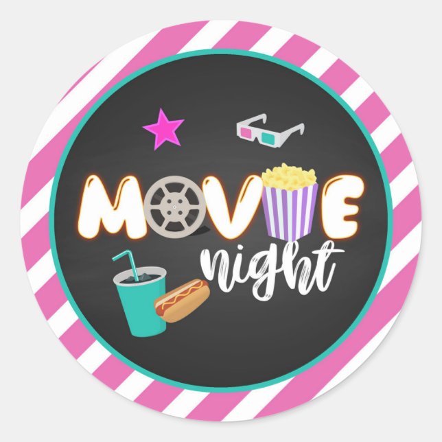 Adesivo Movie Night Sticker - Rapariga (Frente)