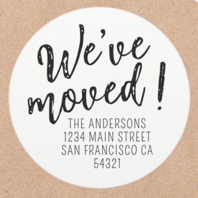 Adesivo Movimentamos o moderno script manuscrito (Criador carregado)