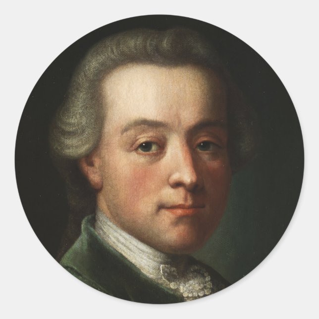 Adesivo Mozart Retrato (Frente)