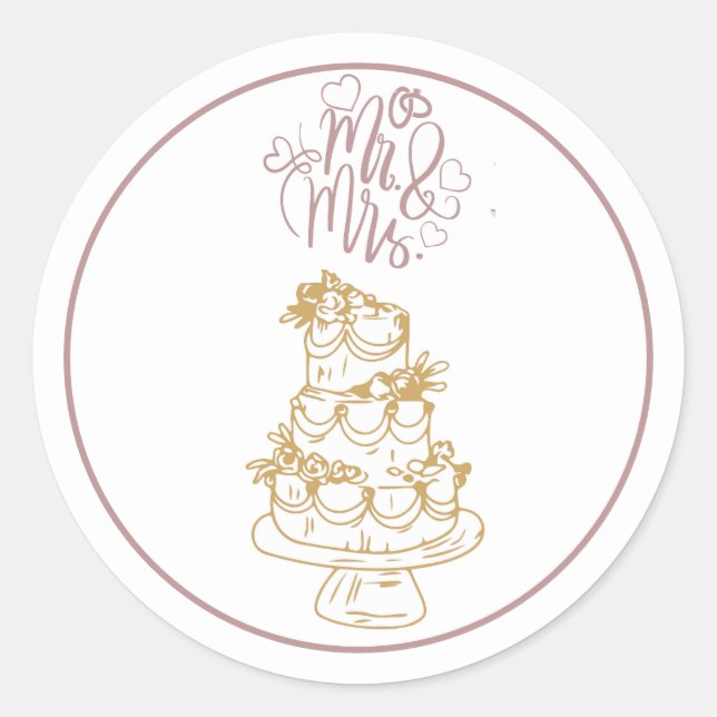 Adesivo mr e mrs (Frente)
