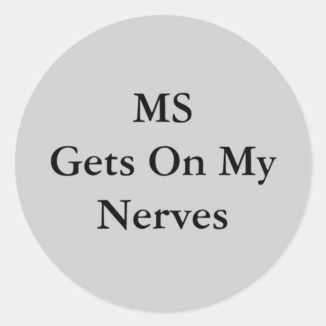 Adesivo MSGets nos MeusNervos (Frente)