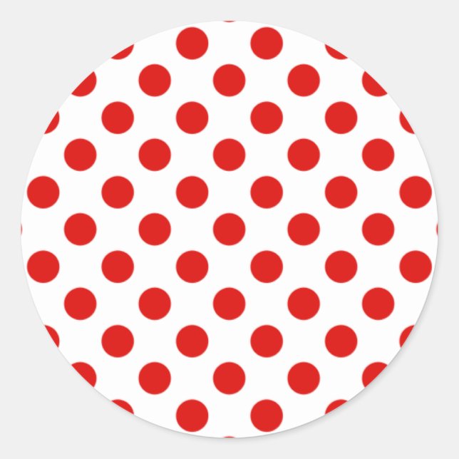 Adesivo MSticker de Bolinhas vermelha e branca (Frente)