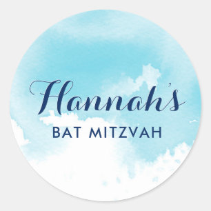 Adesivo MTD MITZVAH SEAL estrela moderna aqua azul