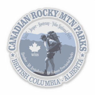 Adesivo Mtn rochoso canadense Prks (BG)