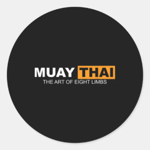 Adesivo Muay Thai A Arte Dos Oito Membros Kickboxing E Mm