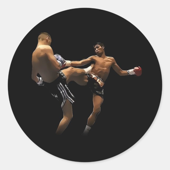 Adesivo Muay Thai Boxing Action (Frente)