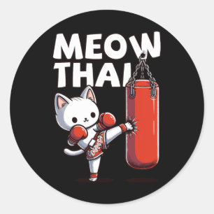 Adesivo Muay Thai Cat Meow Tailandês