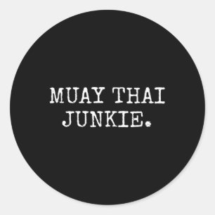 Adesivo Muay Thai Junkie Muay Tailandês Boxirts Homens Mul