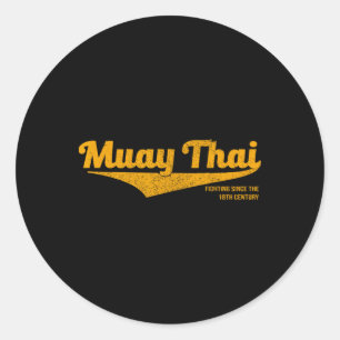 Adesivo Muay Thai Kickboxing Distressed, Mma, Bjj, Tailând