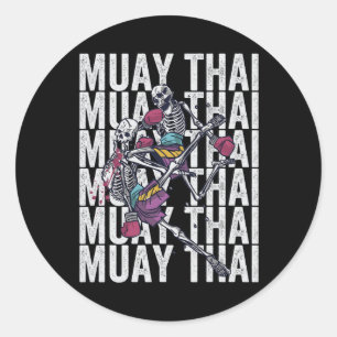 Adesivo Muay Thai Kickboxing, Esqueletos de Muay Thai, Mua