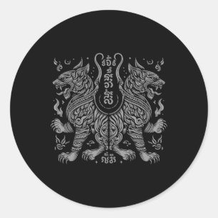 Adesivo Muay Thai Mma Luta Tatuagem Gêmeos Tigre Kickboxin