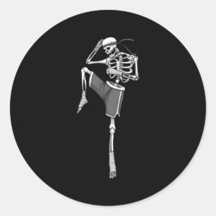 Adesivo Muay Thai Para O Skeleton Mma Kickboxing Lutando
