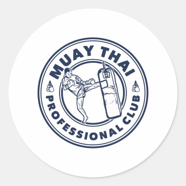 Adesivo Muay Thai Professional Club (Frente)