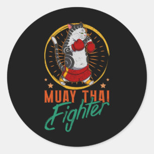Adesivo Muay Thai Tailândia Punho Anel Joelho Lutador Técn