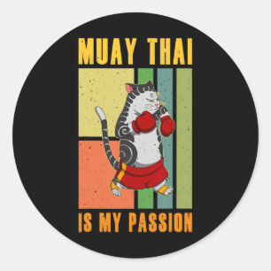Adesivo Muay Thai Tailândia Punho Anel Joelho Lutador Técn