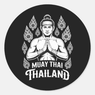 Adesivo Muay Thai Thailand Vintage Tiger Figher Training
