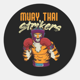 Adesivo Muay Thai Tiger Tailandês Boxing Tailândia Kickbox