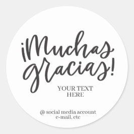 Adesivo Muchas Gracias sticker