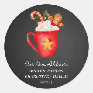 Adesivo Mudámos A Vintagem De Natal   Novo Endereço
