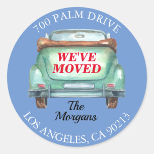 Adesivo Mudámos, Endereço de devolução, Velho Car Wate