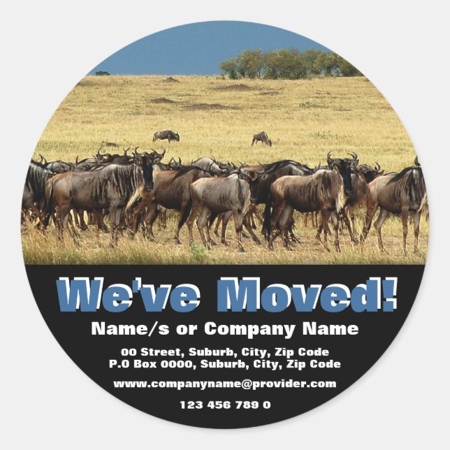 Adesivo Mudamos o anúncio (Frente)