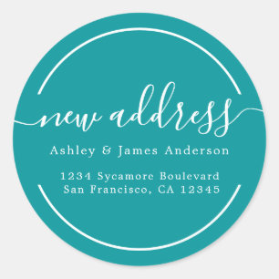 Adesivo Mudamos Viridian Green New Address