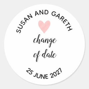 Adesivo mudança de data