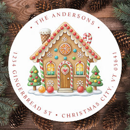 Adesivo Mudança de Feriado de Residência da Casa de Ginger