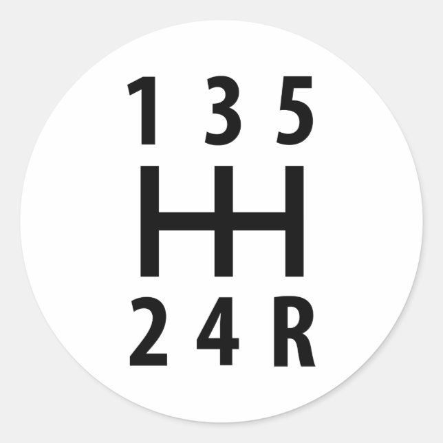 Adesivo mudança de velocidades 5 (Frente)